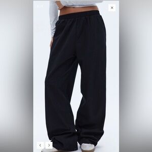 Adanola Black Wide-Leg Women's Pants